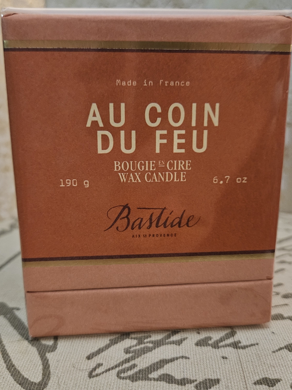Au Coin Du Feu (By The Fire) French Candle - Terracotta